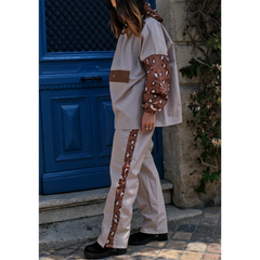 Poncho court Léopard