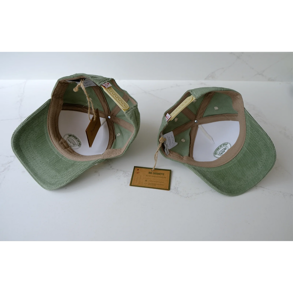 Casquette velours Green Cocooning