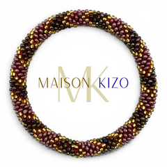 Bracelet népalais Rose, or, marron
