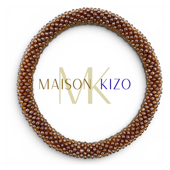 Bracelet népalais Marron glacé