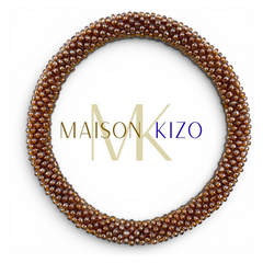 Bracelet népalais Marron glacé
