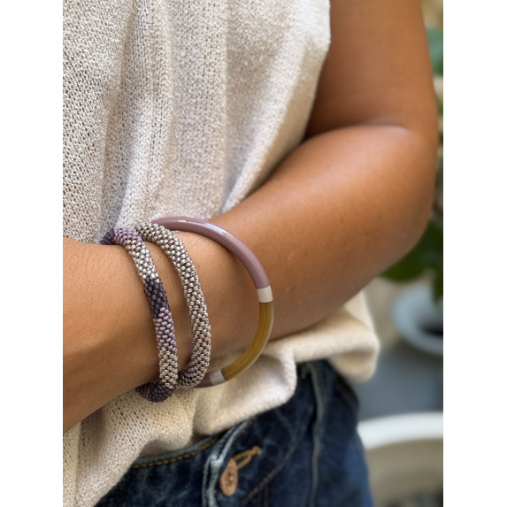 Bracelet népalais Gris