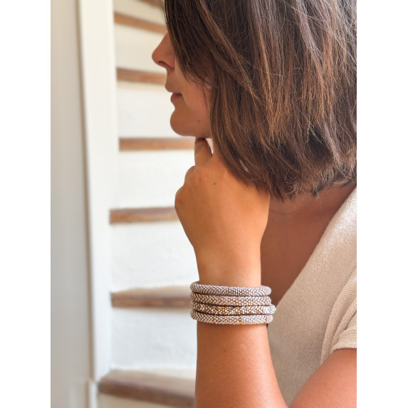 Bracelet népalais Gris
