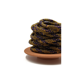 Bracelet népalais Bleu, doré