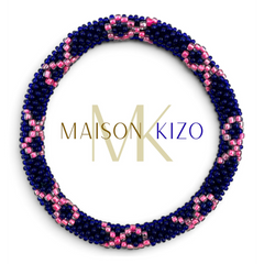 Bracelet népalais Octobre Rose - Bleu - Edition limitée