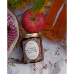 Bougie parfumée artisanale cire végétale - Marché d'automne