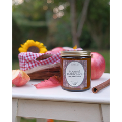 Bougie parfumée artisanale cire végétale - Marché d'automne