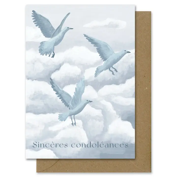 Carte Sincères condoléances