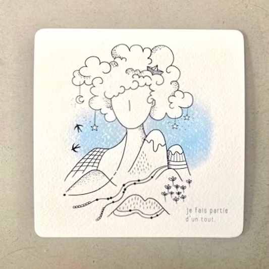 Carte carrée - Je fais partie d'un tout