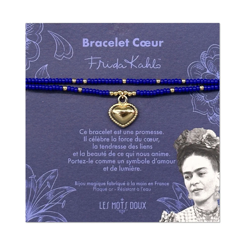 Bracelet double Frida Kahlo - Coeur