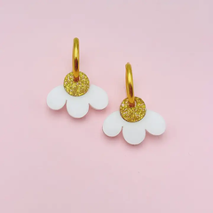 Boucles d'oreilles Créoles Daisies