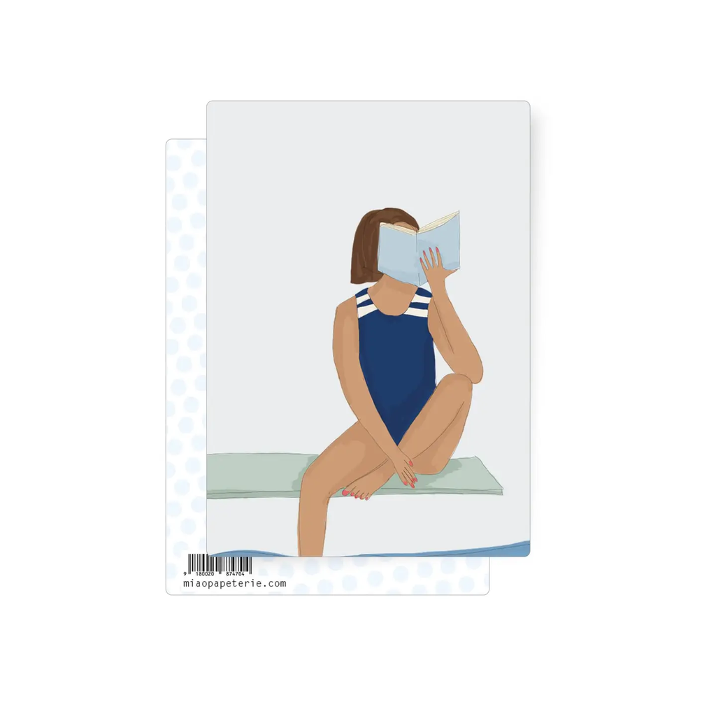 Carte postale Lecture
