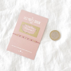 Bracelet code morse à gratter "Tu vas être Mamie !"