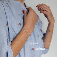 Bracelet codé en morse - Merci - Les Mots à l'affiche