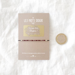 Bracelet code morse à gratter "Tu vas être Papa !"