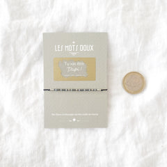 Bracelet code morse à gratter "Tu vas être Papi !"