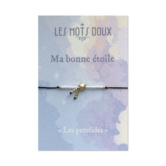 Bracelet "Les perséides" - blanc neige