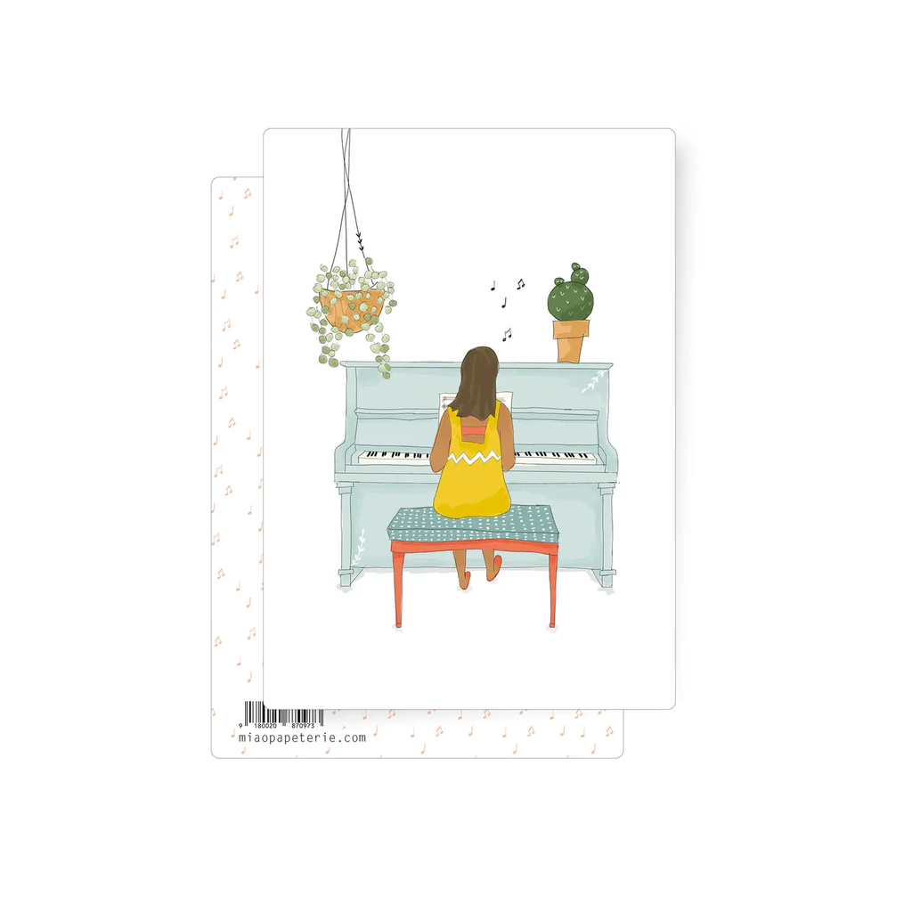 Carte postale Piano