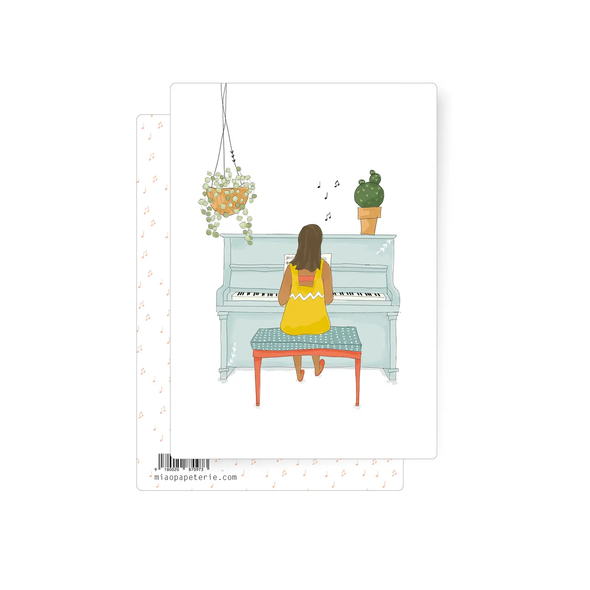 Carte postale Piano