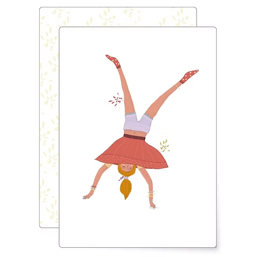 Carte postale "Qu'est-ce qui te rend heureuse ?"