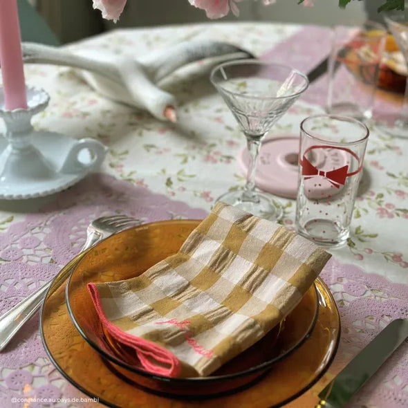 Serviette de table - Joli coeur