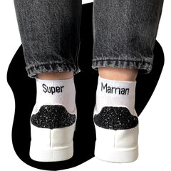 Chaussettes dépareillées Super Maman