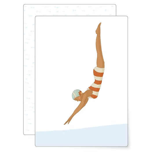 Carte postale "Plongeon"