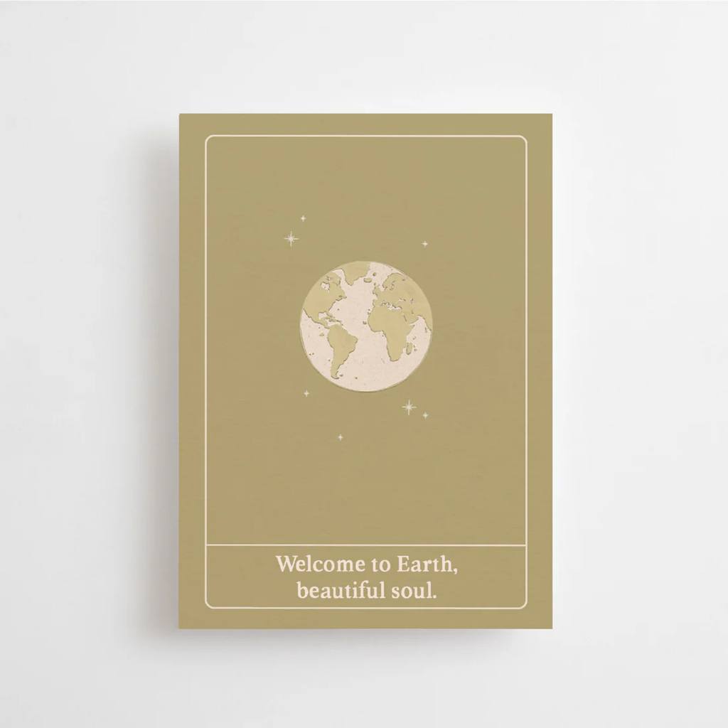 Carte postale Welcome to Earth beautiful soul