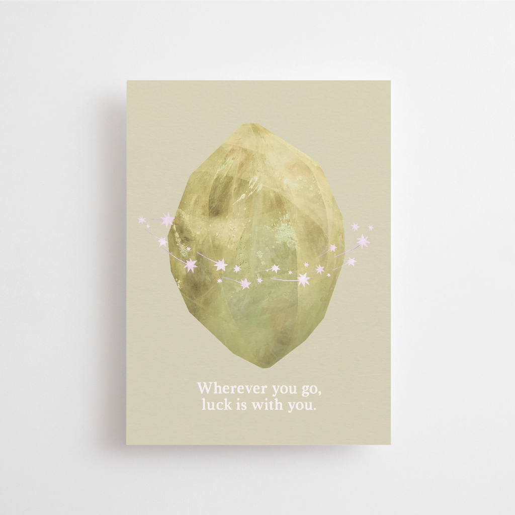 Carte postale Whenever you go, luck is with you