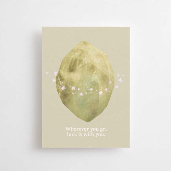 Carte postale Whenever you go, luck is with you