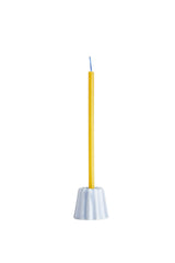 Bougeoir porcelaine - Gris bleuté