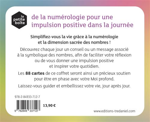 Petite boîte de la numérologie pour une impulsion positive dans la journée