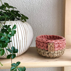 Petit panier paillettes saumon