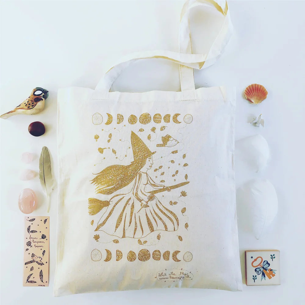 Tote bag "Gold Witch"