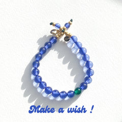 Bracelet "Make a Wish" Bleu