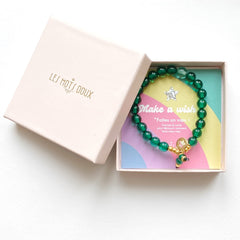 Bracelet "Make a Wish" Vert Foncé
