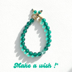 Bracelet "Make a Wish" Vert Foncé