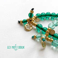 Bracelet "Make a Wish" Vert Foncé