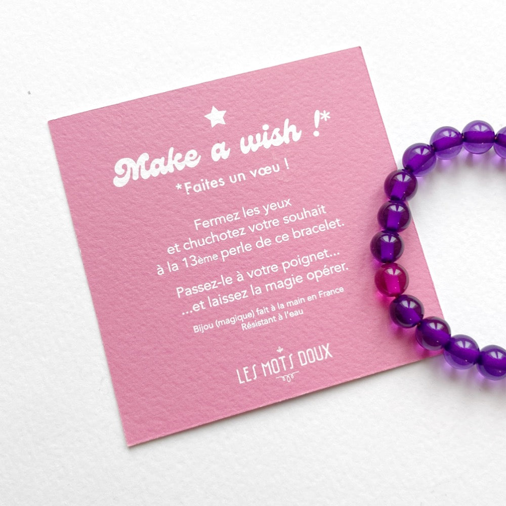 Bracelet "Make a Wish" Violet