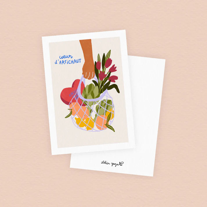 Carte postale Coeur d'artichaut
