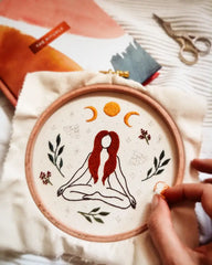 Kit de broderie DIY - Déesse lunaire de la récolte