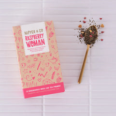 Raspberry Woman - Infusion thé aux feuilles de framboisier rouge pour les dernières étapes de la grossesse, la préconception et le syndrome prémenstruel