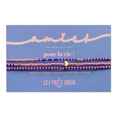 Sautoir code morse "AMIES pour la vie"