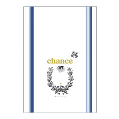 Torchon sérigraphié - Chance
